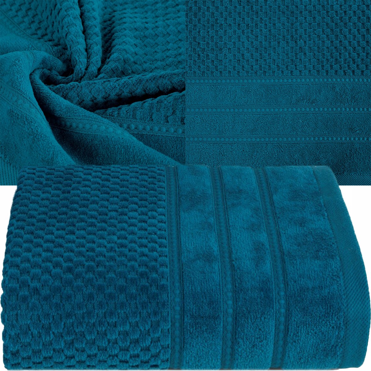 Turquoise Katoenen Badhanddoek 70x140 cm - Zacht & Absorberend