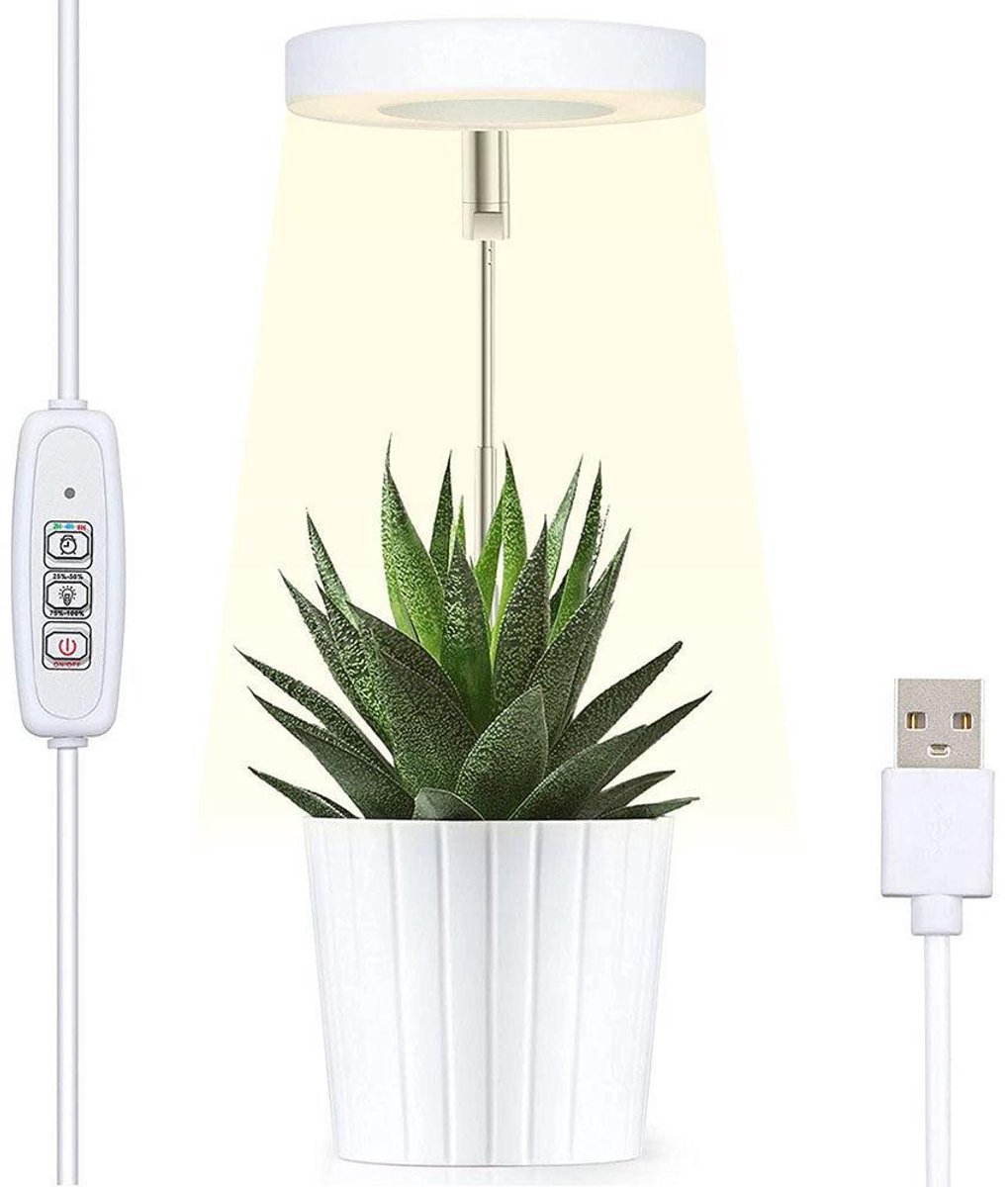 Groeilamp - LED - Kweeklamp - Plantenlamp - USB Adapter - Kweeklamp Voor Planten - Schaalbaar - Kweeklampen Binnen - Professionele Groeilamp - Kweeklamp - Indoor Grow Light - Tijdgestuurd - Dimbaar - Ideaal Voor Kleine Planten - Wit