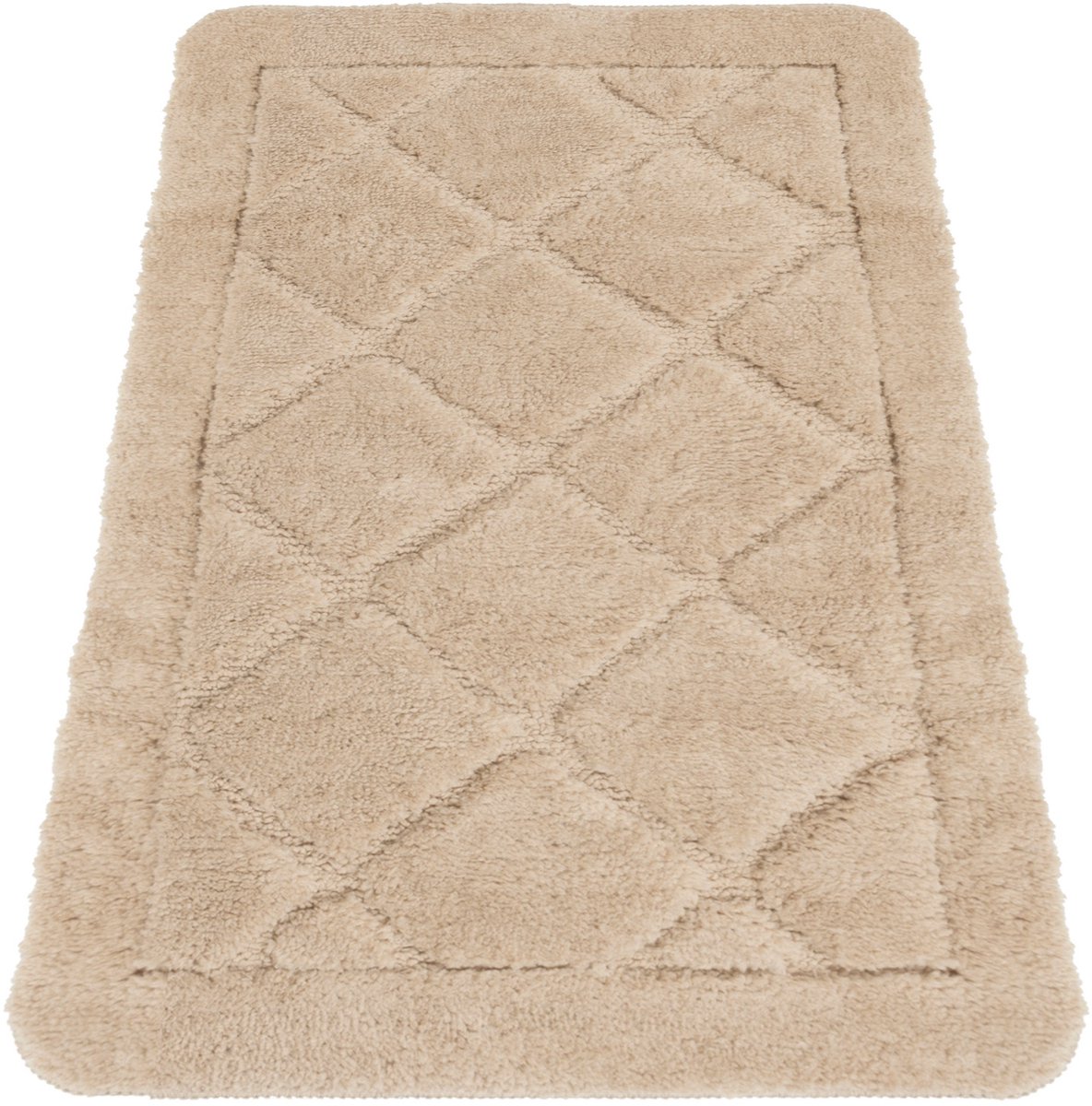 Zacht Antislip Badkamermat 50x80cm Beige - Wasbaar & Absorberend