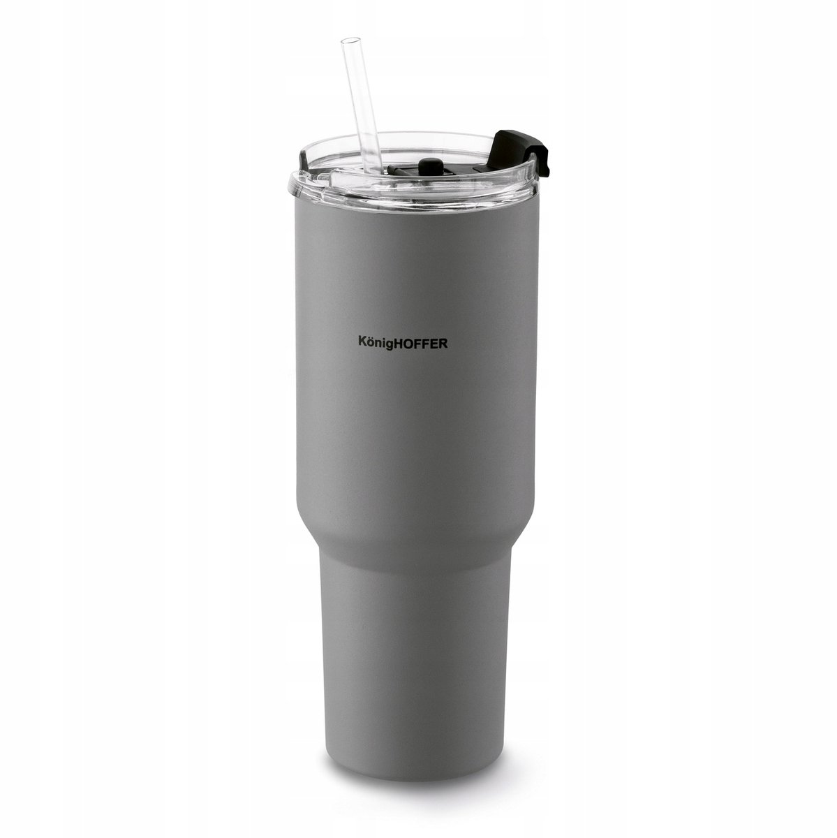 Konighoffer Davos Thermosbeker 1200ml Grijs met Rietje
