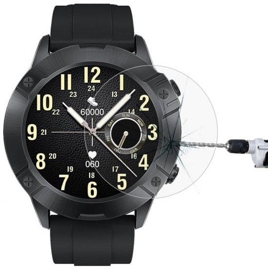 Lot de 3 protections d'écran universelles OneOne pour montres connectées de 33 mm. Set de lunettes à bords arrondis pour protéger l'écran de votre montre. Verre trempé transparent. convient à