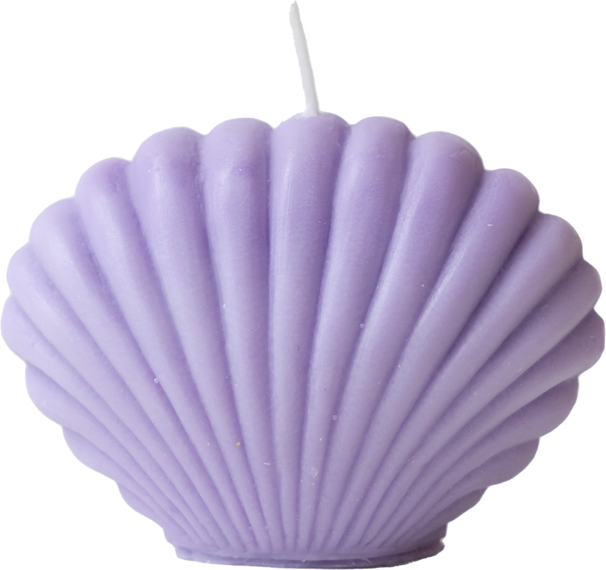 Ravie schelp kaars - Lila - Figuur kaars