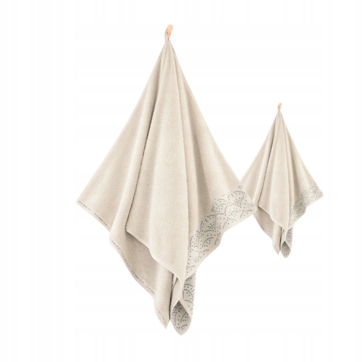 Zwoltex Ravenna badhanddoeken set beige 50x90 70x140