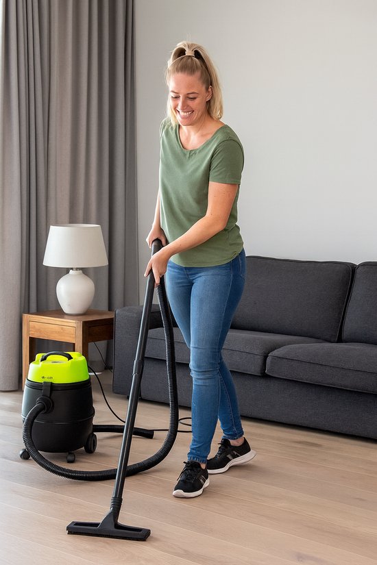 Teien 4-in-1 vijverstofzuiger met afvoer 1600W - 30 liter - Incl