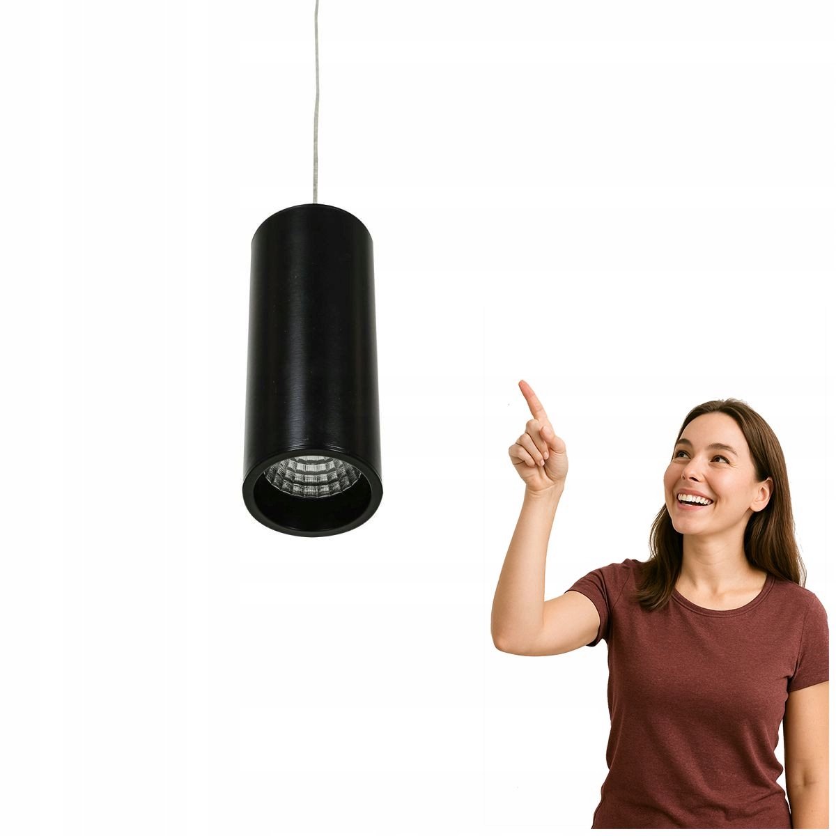 Italux Moldes HL7718 Hanglamp 7W 3000K Warm Wit LED Zwart