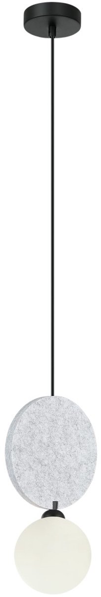 ANDREA Hanglamp Jasgrijs Glas & Vilt - Modern Design