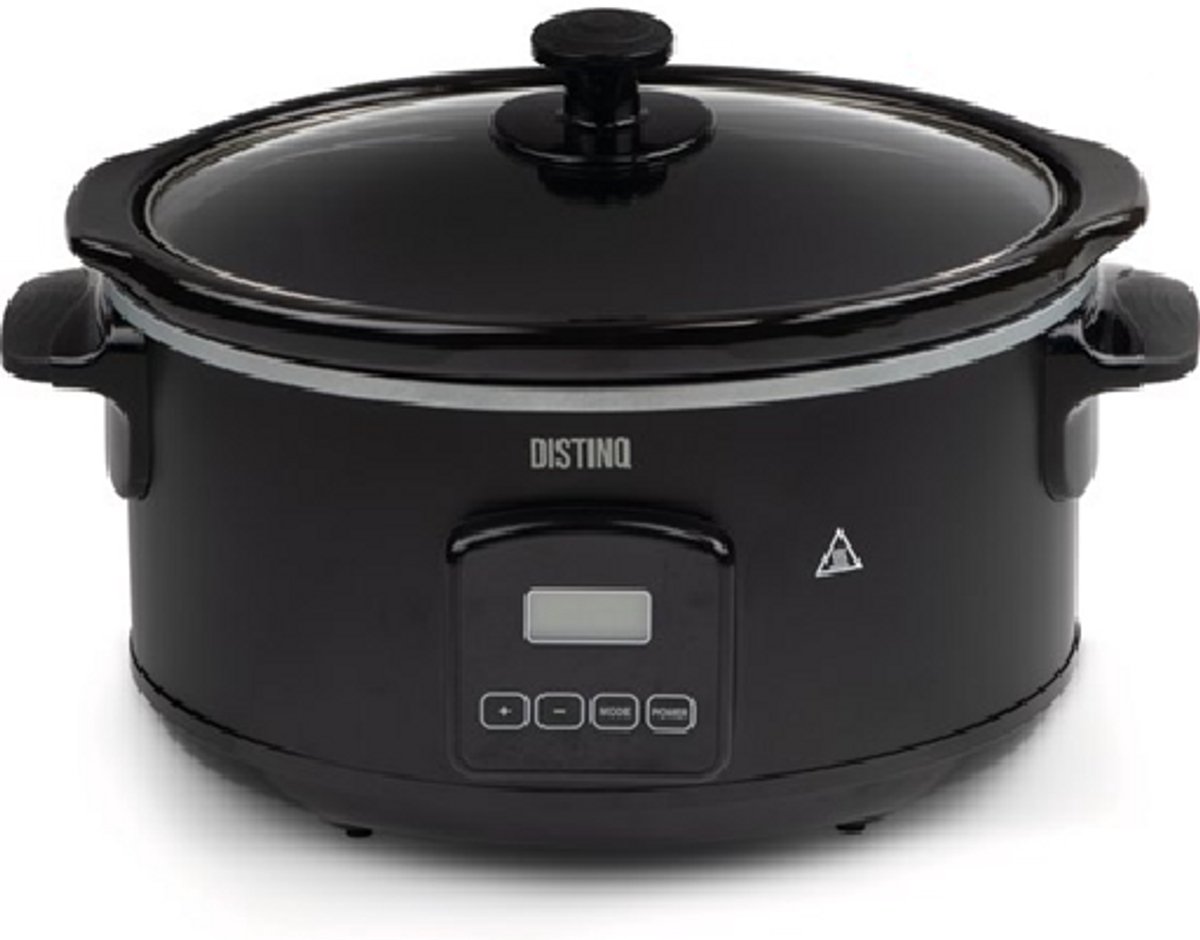 DistinQ Digitale Slowcooker 6 liter met Timer – Keramische binnenpan - Timerfunctie - Warmhoudfunctie – foto 5