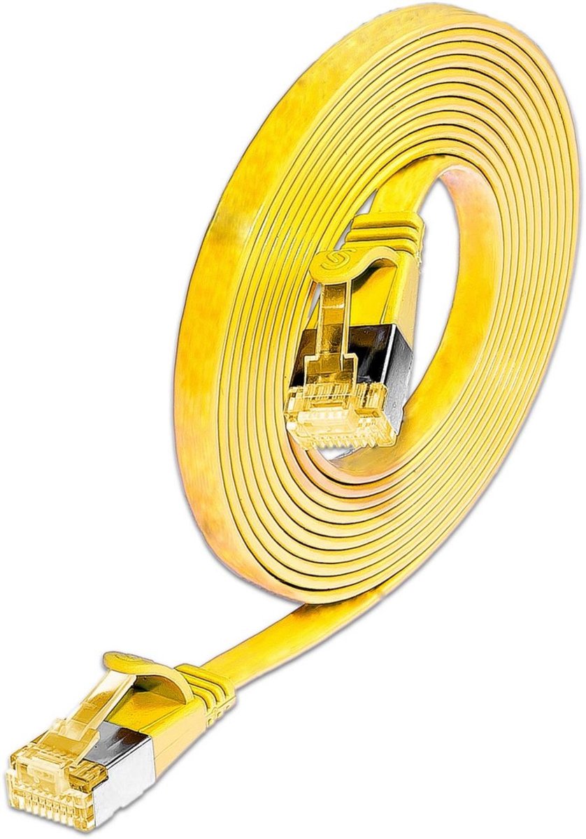 Wirewin 9120042366986 RJ45 Netwerkkabel, patchkabel CAT 6A S/STP 2.00 m Geel 1 stuk(s)