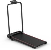Opvouwbare loopband - 3-in-1 loopband met 7% helling - Walking Pad 1-8 km/u instelbaar - Oppervlak 38,5 x 90 cm - Zwart