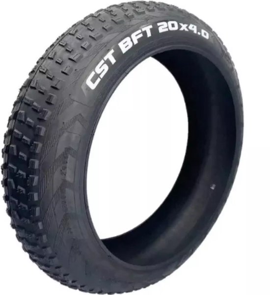 CST E-Fatbike 20×4.0 all-terrain buitenband zwart met lekbestendige laag voor modder, zand en sneeuw