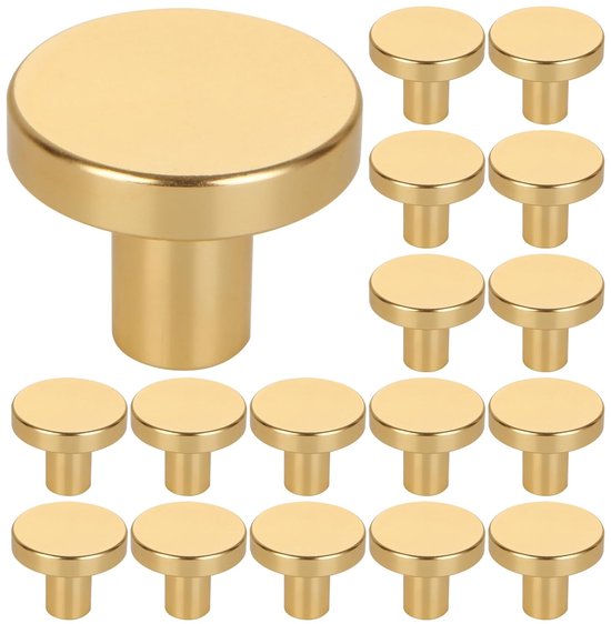 12 stuks meubelknoppen, 32 mm kastknoppen vintage, gouden knoppen voor