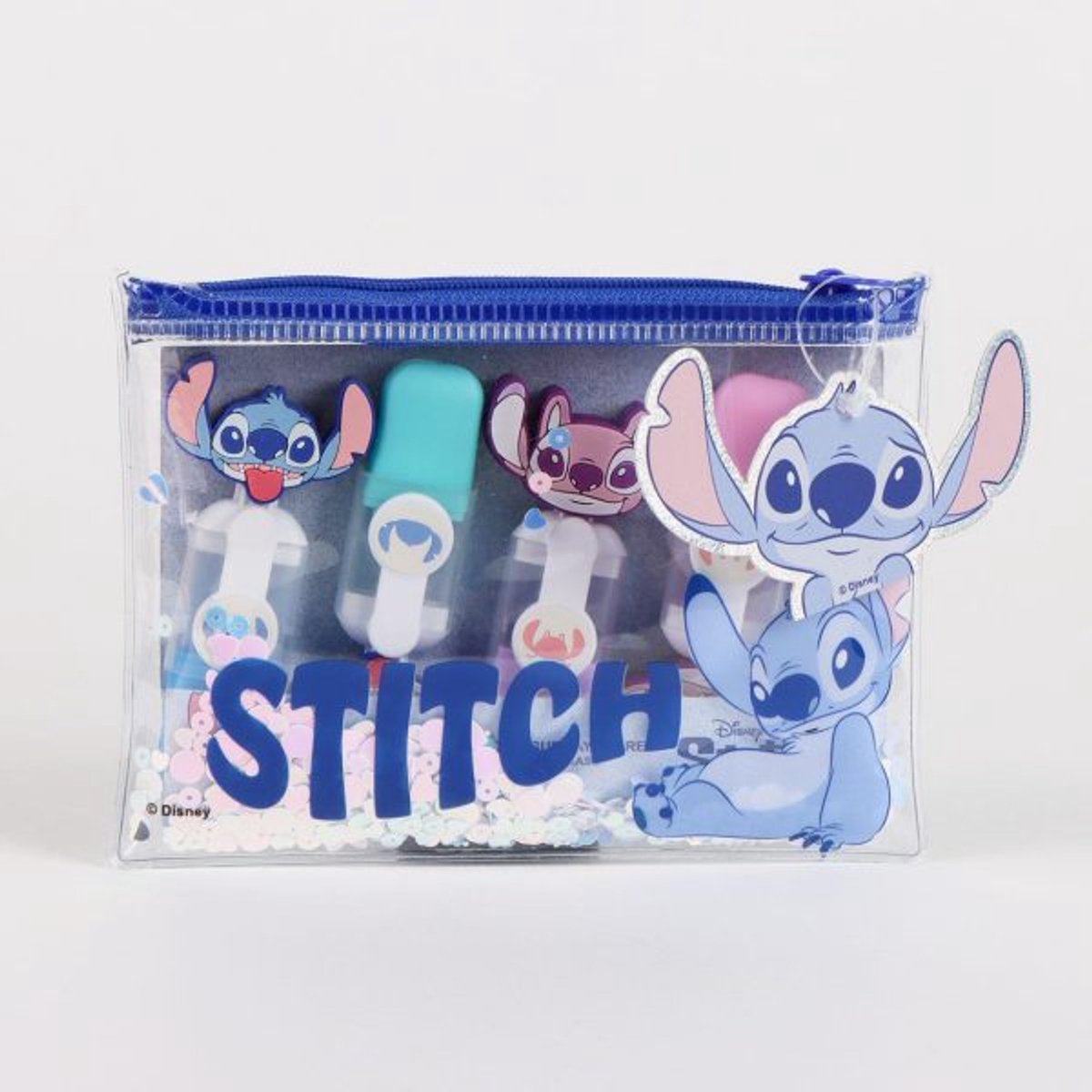 Stitch Markeerstiften voor Meisjes – 4 Kleuren met Angel en Etui