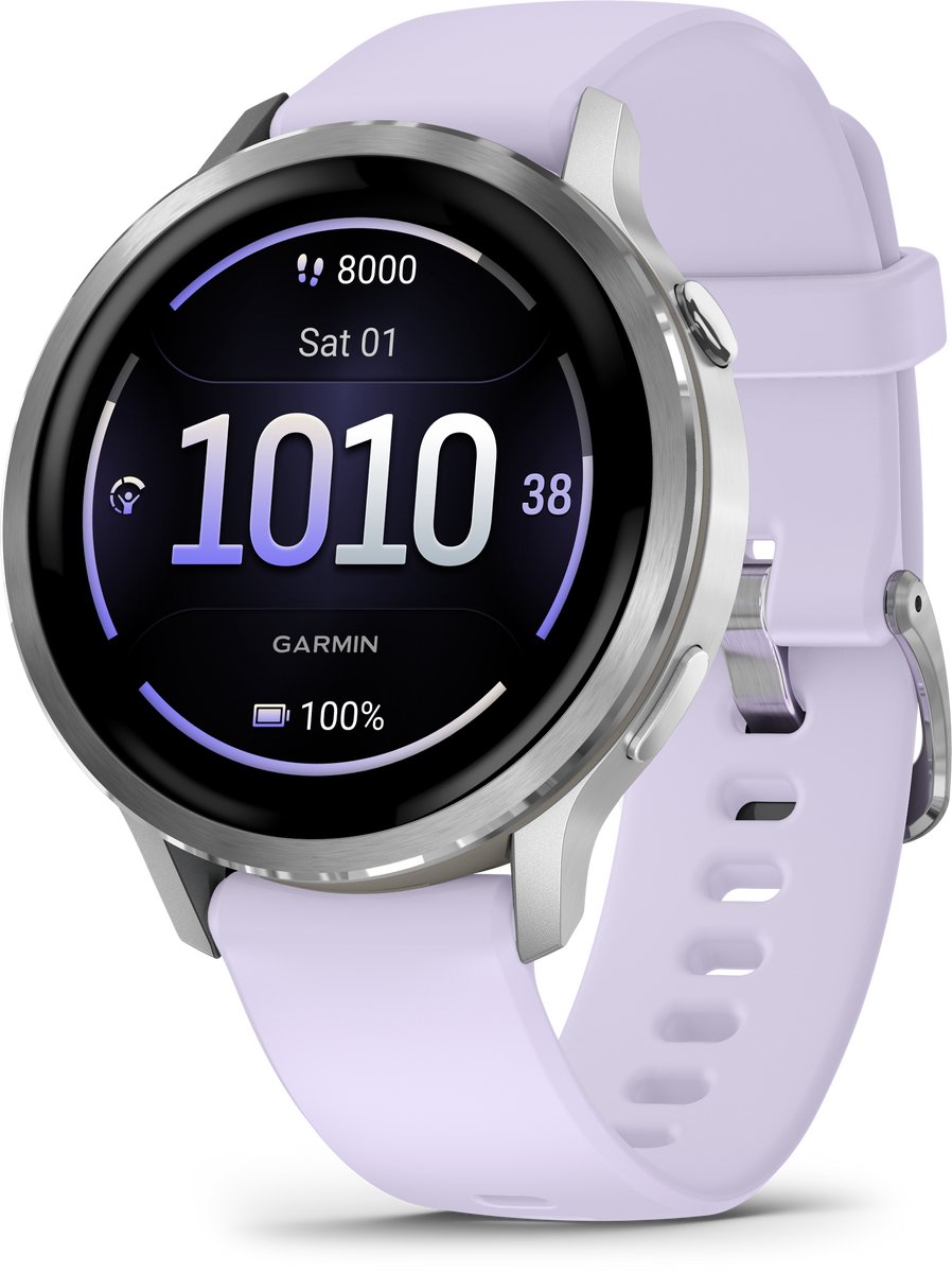 Garmin Venu 4 Multisport Smartwatch 41 mm AMOLED Zilver/Lila - Garmin - €475,00