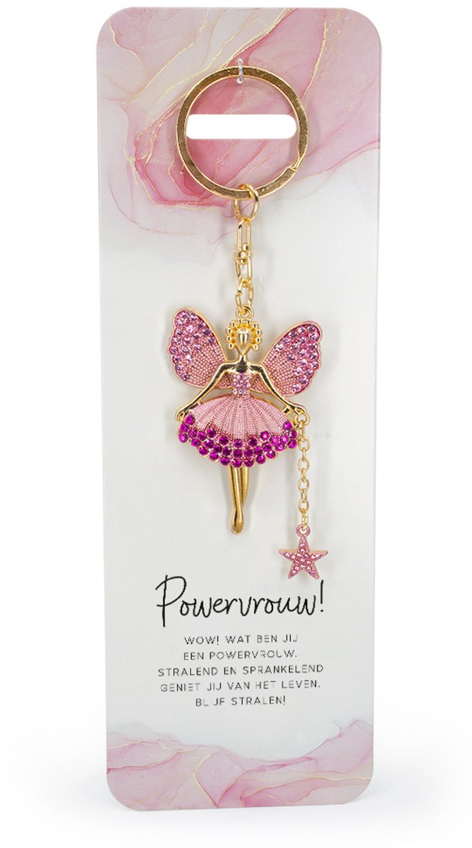 Engel Sleutelhanger "Powervrouw"