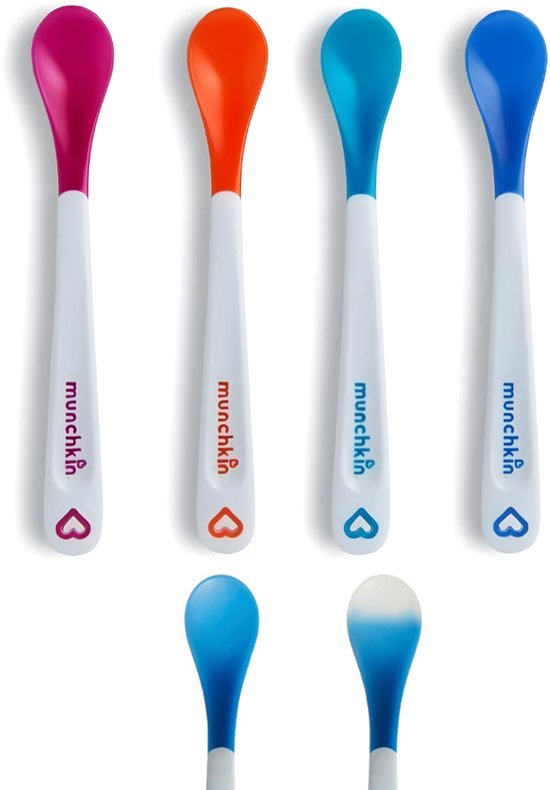 Cuillères sensibles à la chaleur Munchkin - 4 pièces