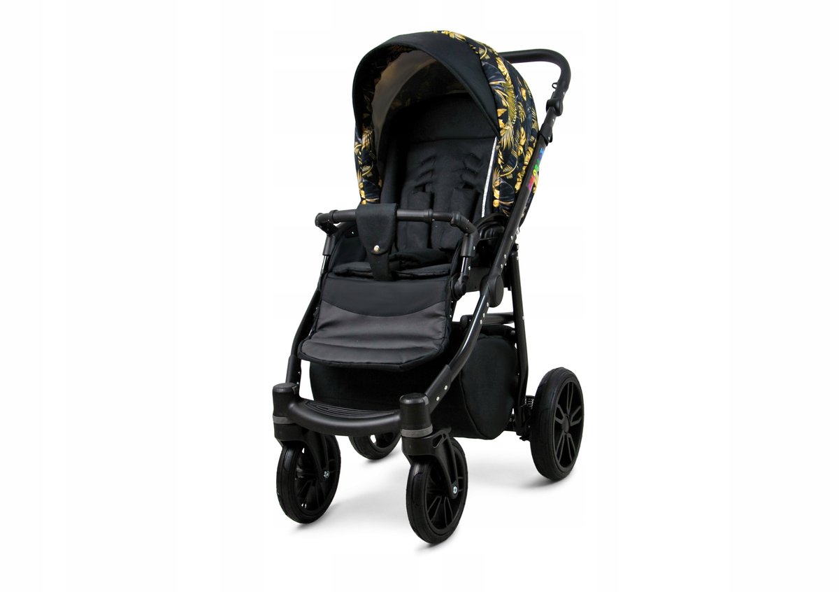 BabyLux® COLORLUX 2in1 Kinderwagen Gold Jungle met Opklapbare Reiswieg - afbeelding 2