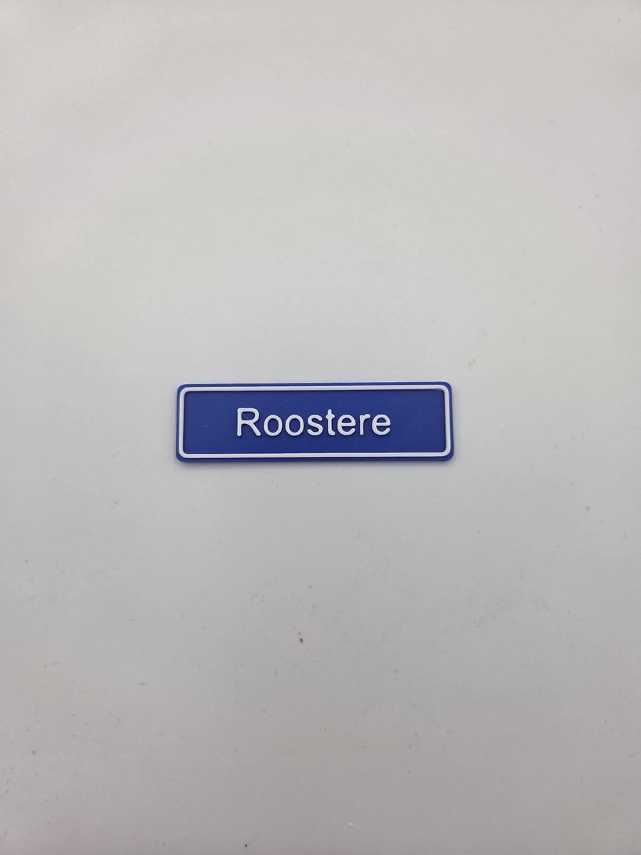 3D plaatsnaam speldje Roostere