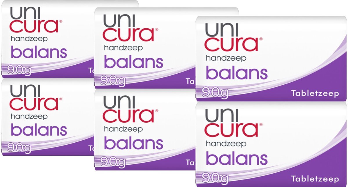 Bol.com Unicura Balance Zeeptablet - Anti-bacterieel - 3 x 2x90G - Voordeelverpakking aanbieding