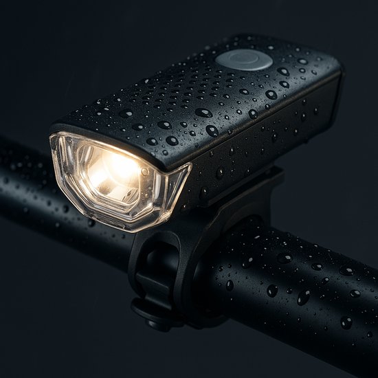 JN® Oplaadbare LED Fietslamp - Stijlvolle en Waterdichte Fietskoplamp met USB-aansluiting - Superheldere Fietsverlichting voor Dag & Nacht Veiligheid - Voorlicht fiets - Led voorlamp - Fietslicht - Koplamp fiets - Fietsverlichting van Merkloos — afbeelding 3