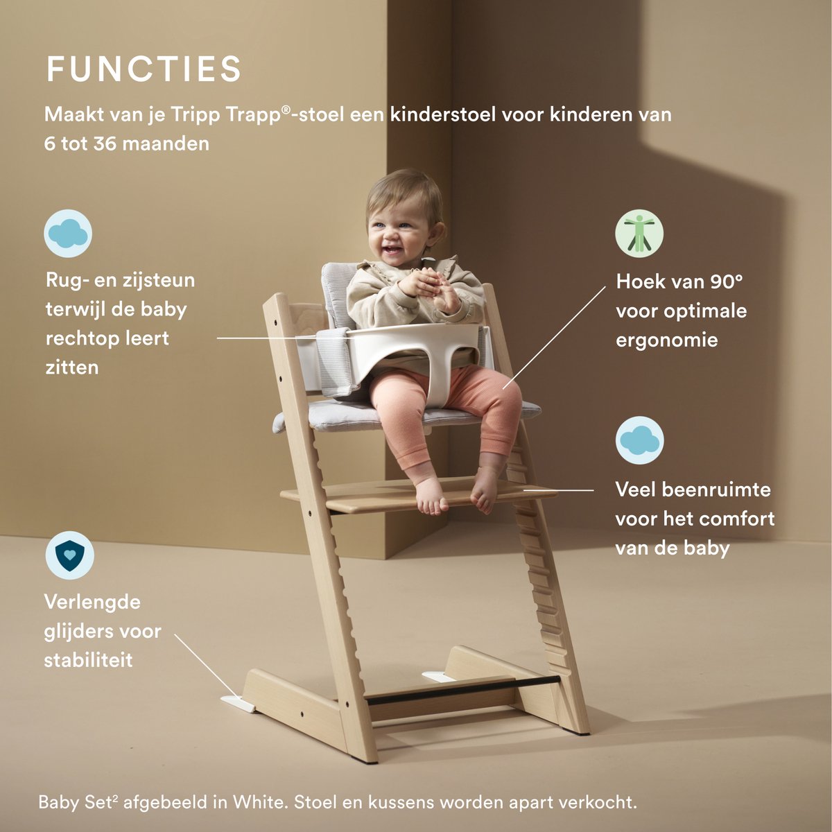 Stokke® Tripp Trapp® Baby Set V2 | Heather Mauve thumbnail 4