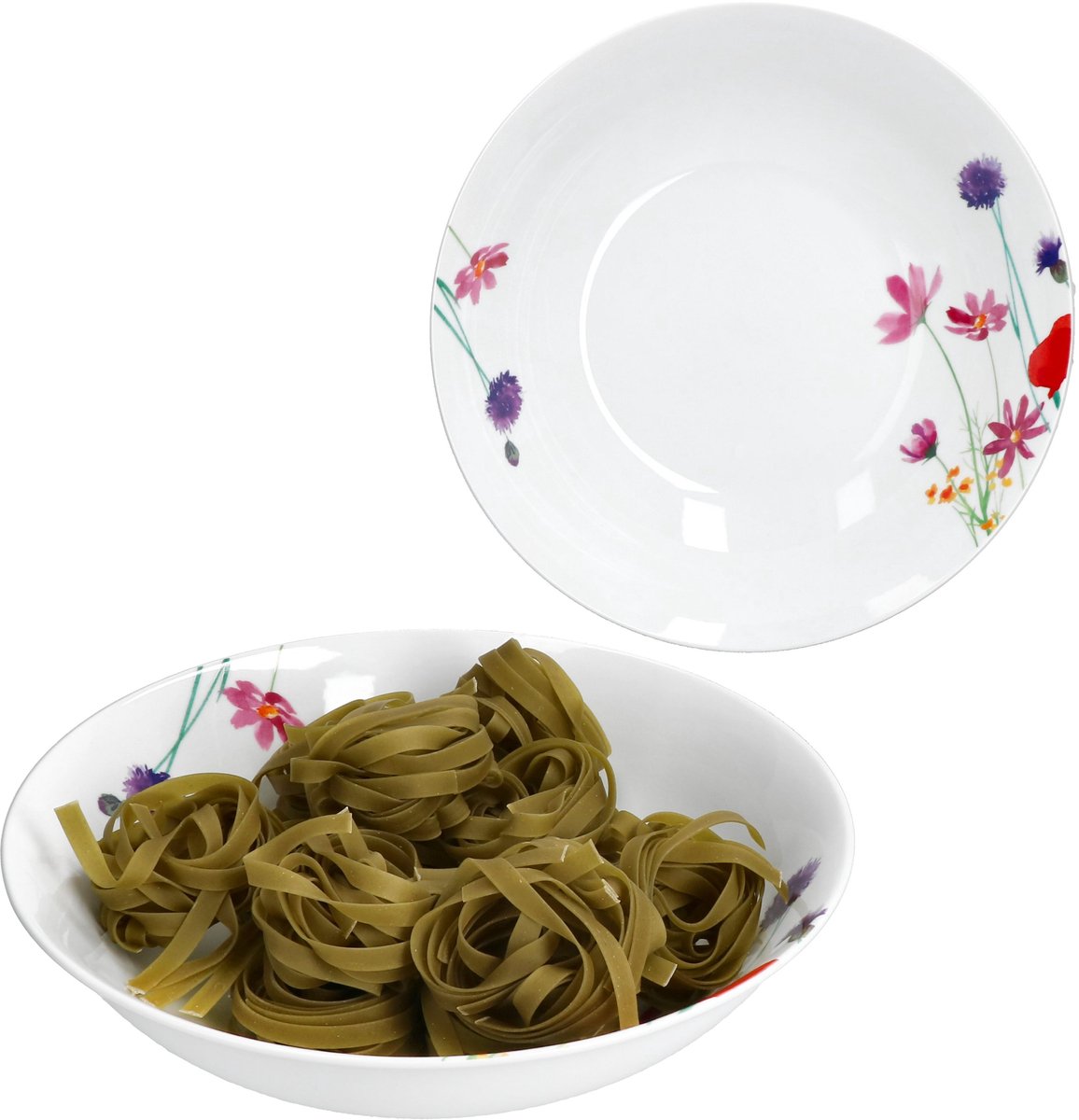 Set van 2 MARIE serveerschalen Ø25,5 cm van porselein