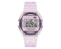 Adidas Originals Digital Two Crystal AOST24066 Horloge - Resin - Roze - Ø 36 mm