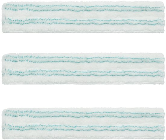 3x vervangingsdoek raamwisser geschikt voor Leifheit Window cleaner raamwisser 3-in-1 - 33cm doek dweil