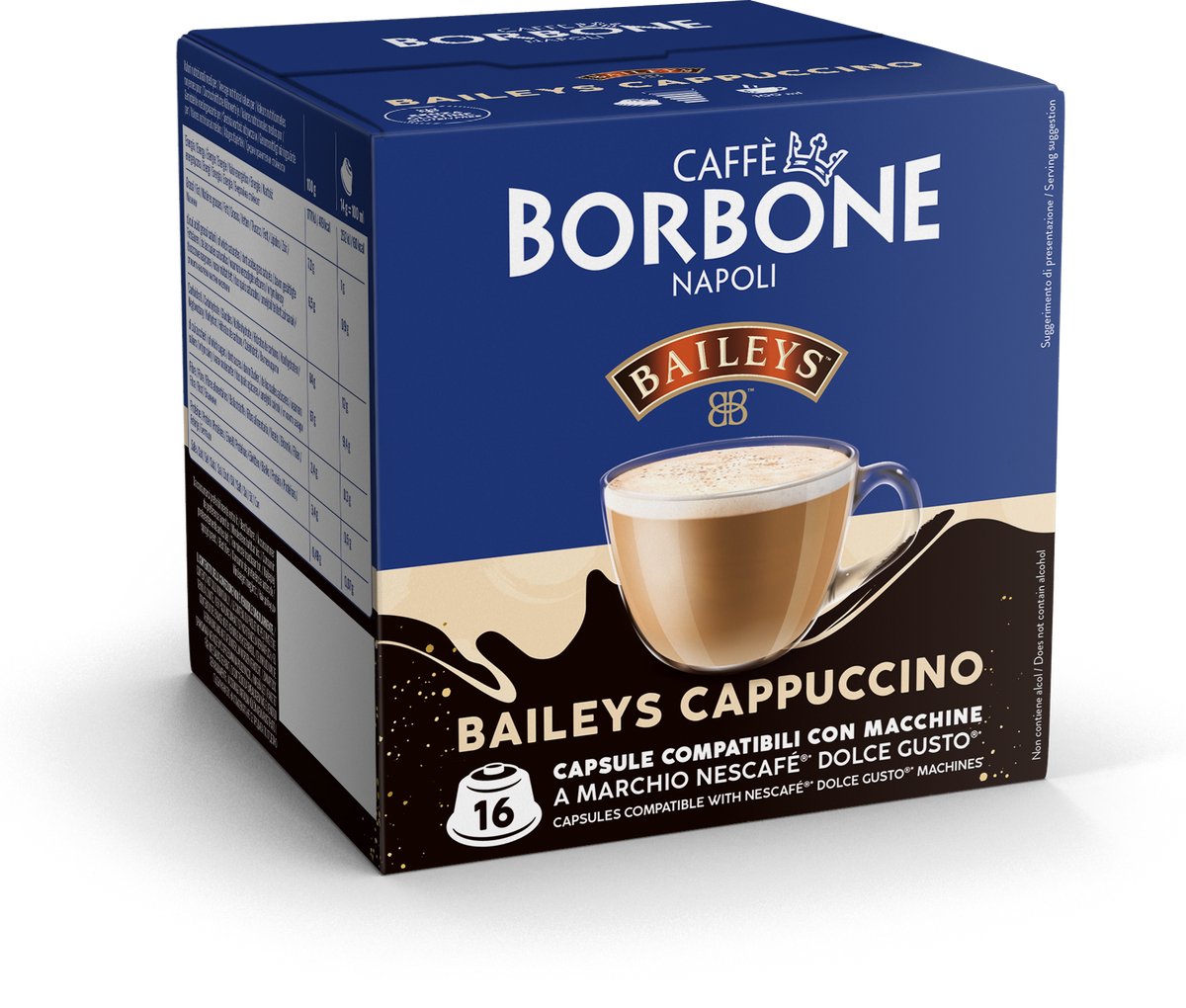 Caffè Borbone Selection - Dolce Gusto - Baileys Cappuccino - 16 capsules