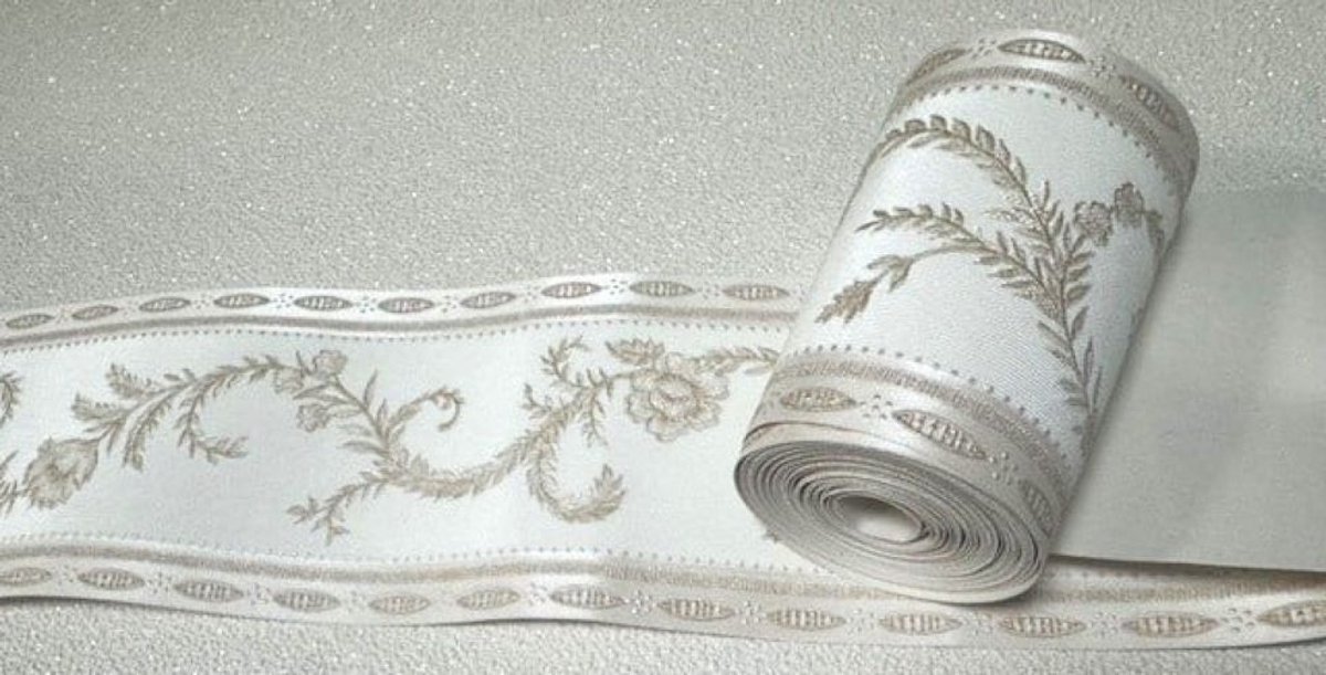 Creme rand bloemen klassiek glim