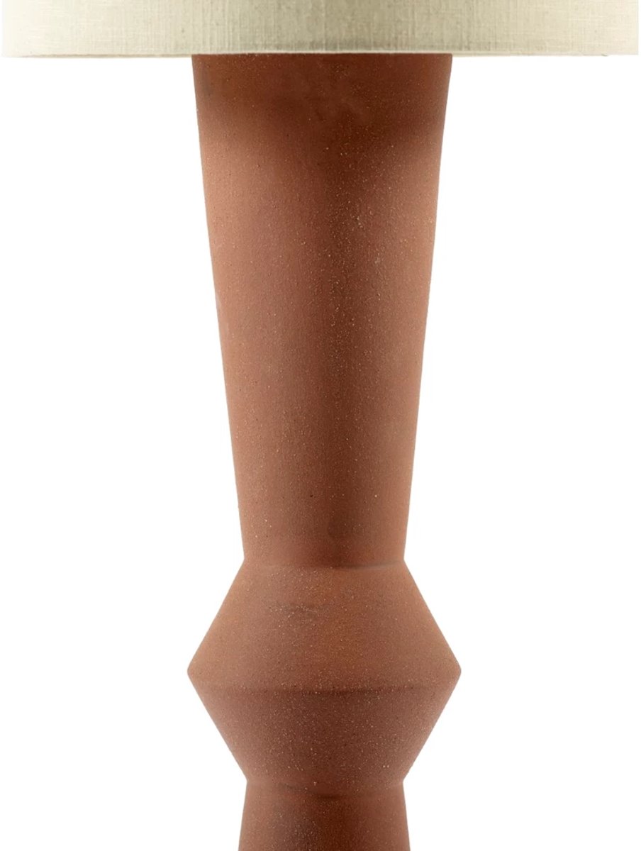 Serax Marie Michielssen Marie-Ann vloerlamp D35cm H133cm voet: red brown - kap: beige