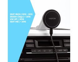 Volkswagen UP Auto-adapter voor CarPlay scherm en telefoonhouder accesoires (Seat Mii, Ibiza, Skoda Citigo) | Type 1 + MagSafe lader