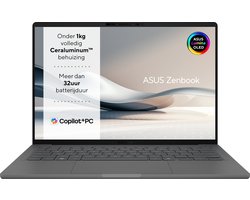 ASUS Zenbook A14 UX3407QA-QD220W - Copilot+ Laptop - 14 inch