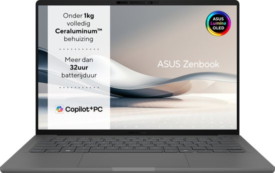 ASUS Zenbook A14 UX3407QA-QD220W - Copilot+ Laptop - 14 inch - ASUS - Hoofdafbeelding