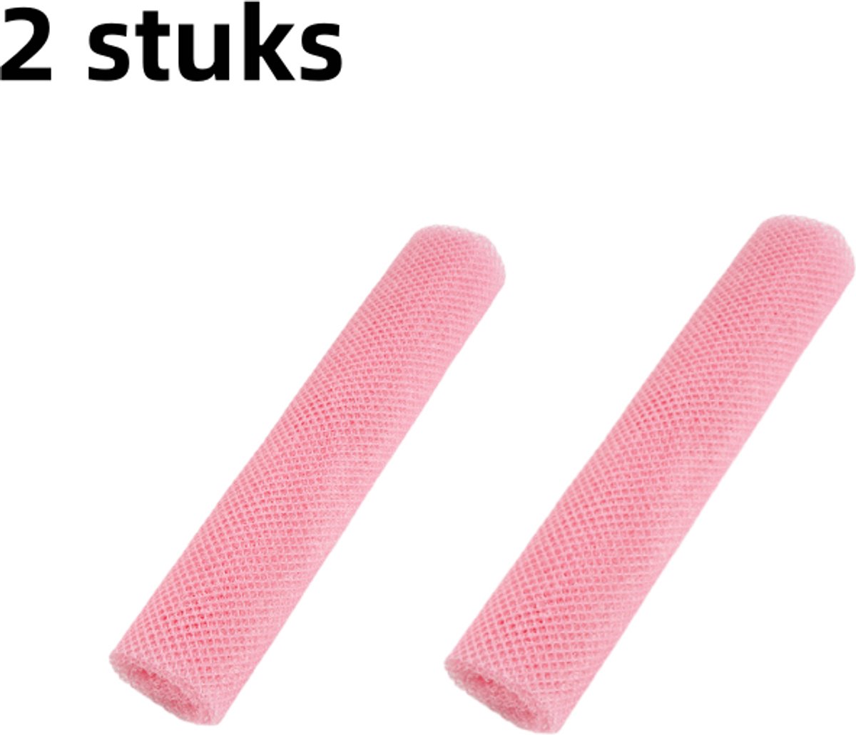 2-pack - Exfoliërende badnet - Saunahanddoek voor baden en rugscrub - Decontaminatie - 30*80cm - Roze