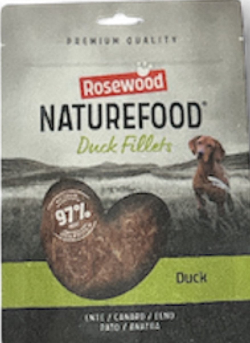 Rosewood - Hondensnack - Naturefood Filet Eend - 1 kg