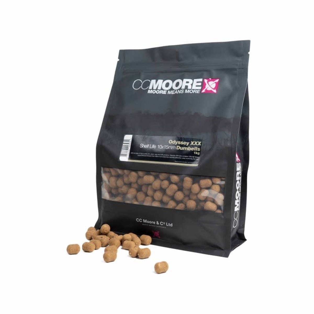 CC Moore Odyssey XXX Shelf Life Dumbells (1 kilo) - Maat : 15x18mm