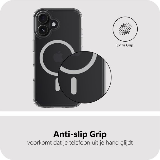 Coque Cazy pour iPhone 16 - Compatible MagSafe - Coque arrière de qualité militaire - Transparente