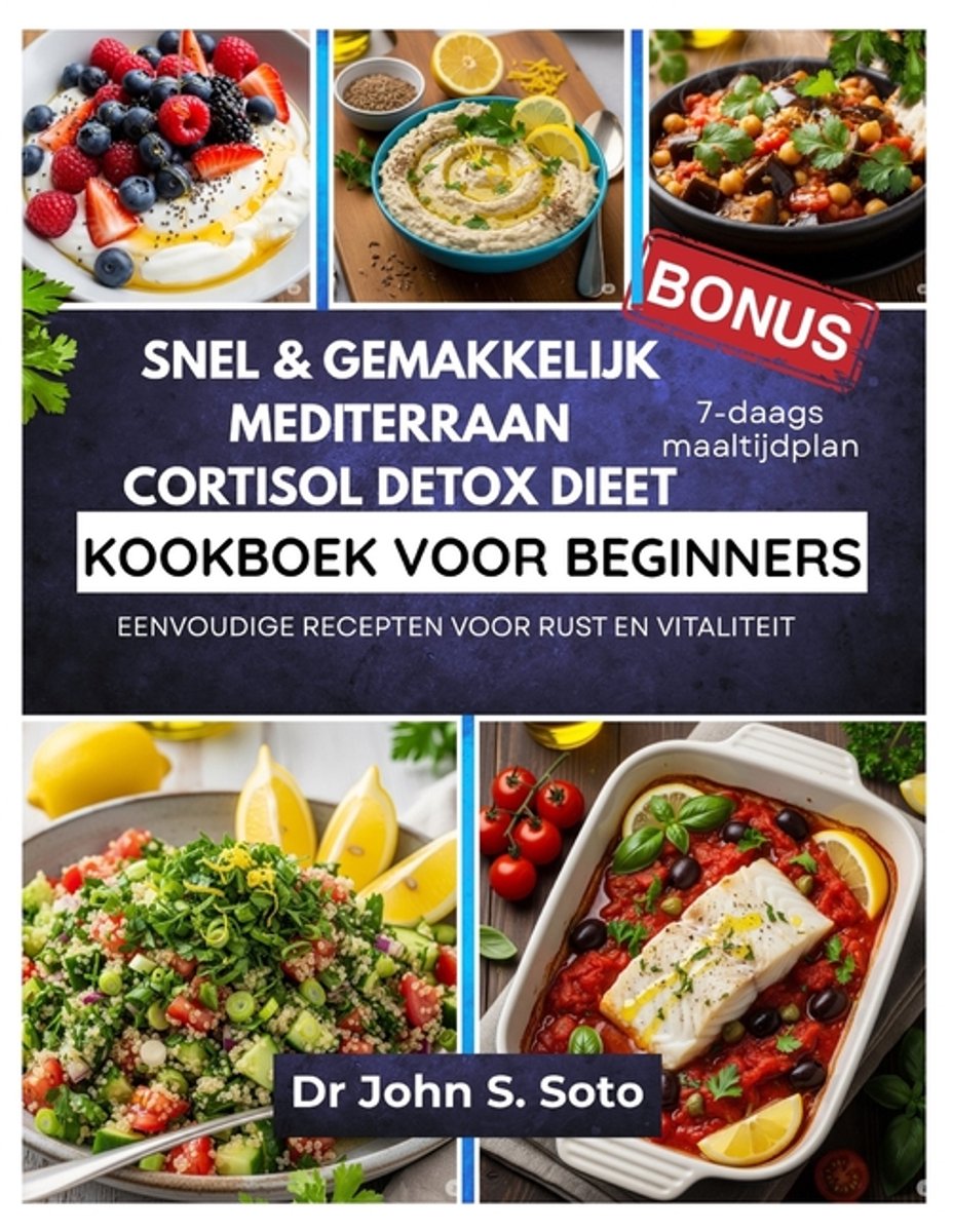 Omslag van Nourish Your Body (Cookbooks & Exercise Guides)- Snel & Gemakkelijk Mediterraan Cortisol Detox Dieet Kookboek Voor Beginners