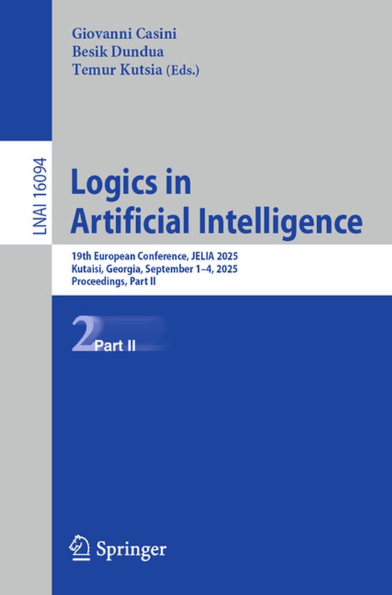 Lecture Notes in Computer Science16094- Logics in Artificial ... - cover
