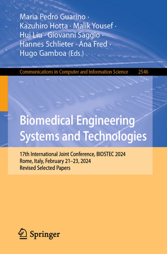 Communications in Computer and Information Science2546- Biom ... - cover
