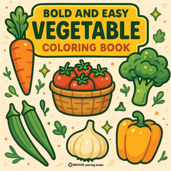 Bold & Easy Stress Relief Coloring Books- Bold & Easy Vegeta ... - cover