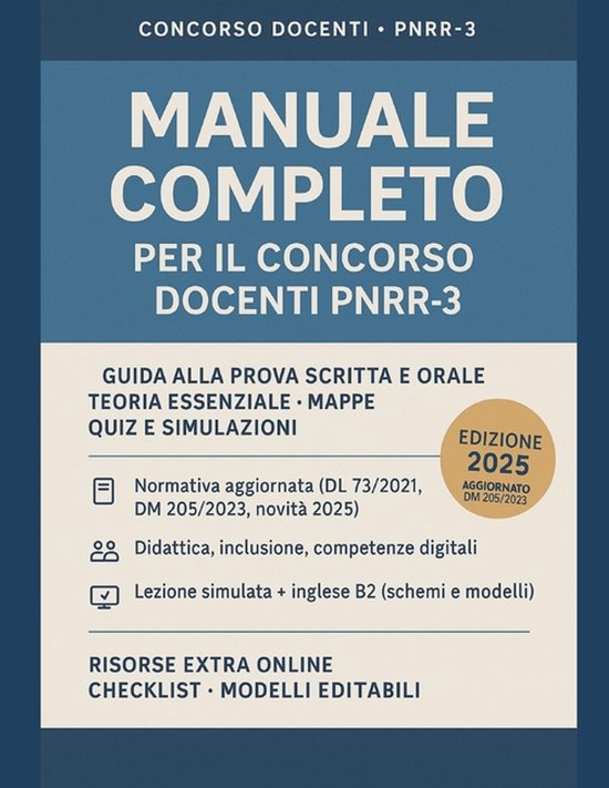 Concorso Pnrr 3 Scuola- Manuale per il Concorso Docenti PNRR ... - cover