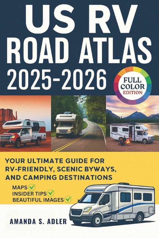 US RV Road Atlas 2025-2026, Amanda S Adler | 9798265736239 | Boeken | bol