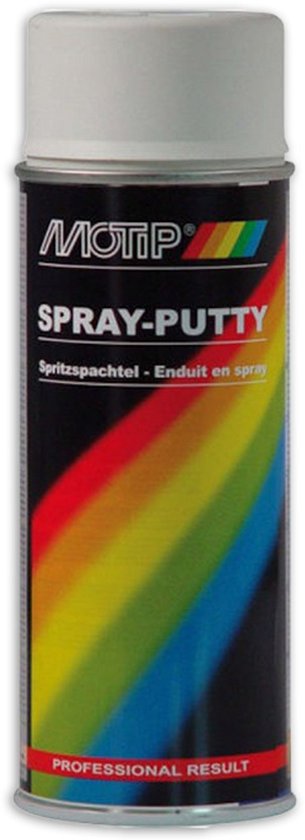 Aérosol Motip enduit en spray avec des couleurs arc-en-ciel. Résultat professionnel.