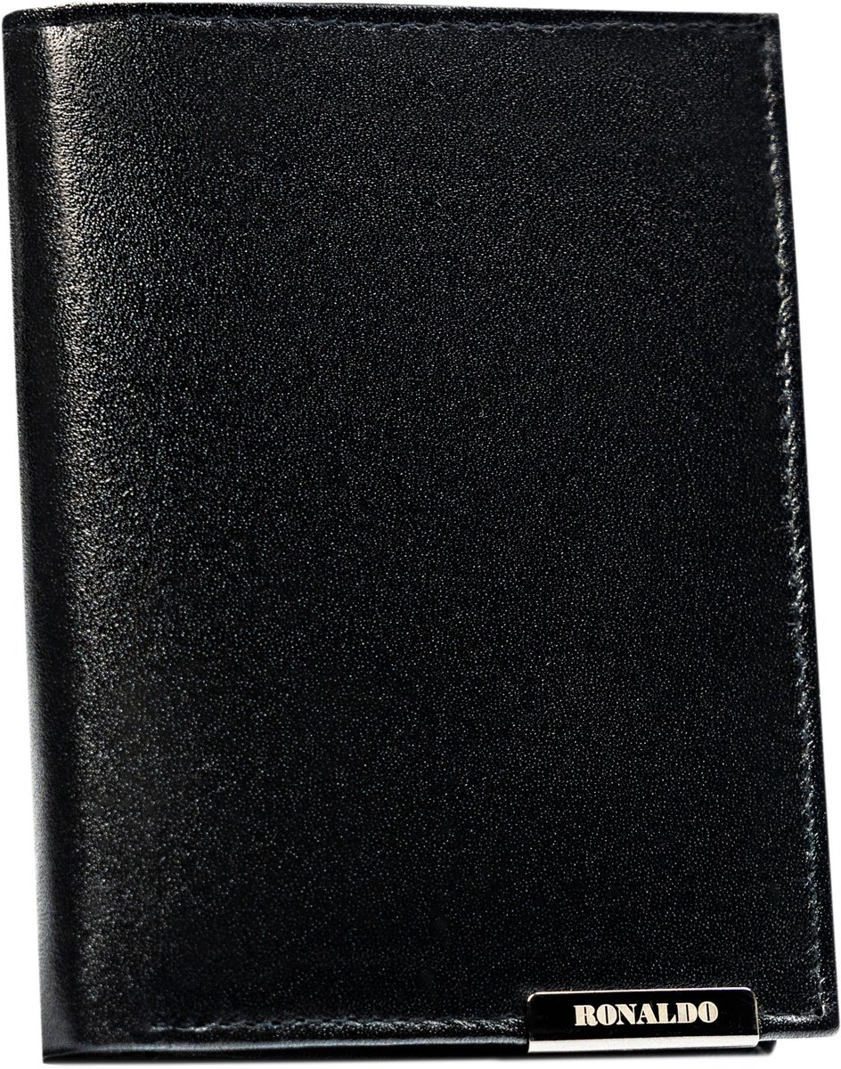 Leren herenportemonnee RM-03-BDF-BL-9991 Zwart