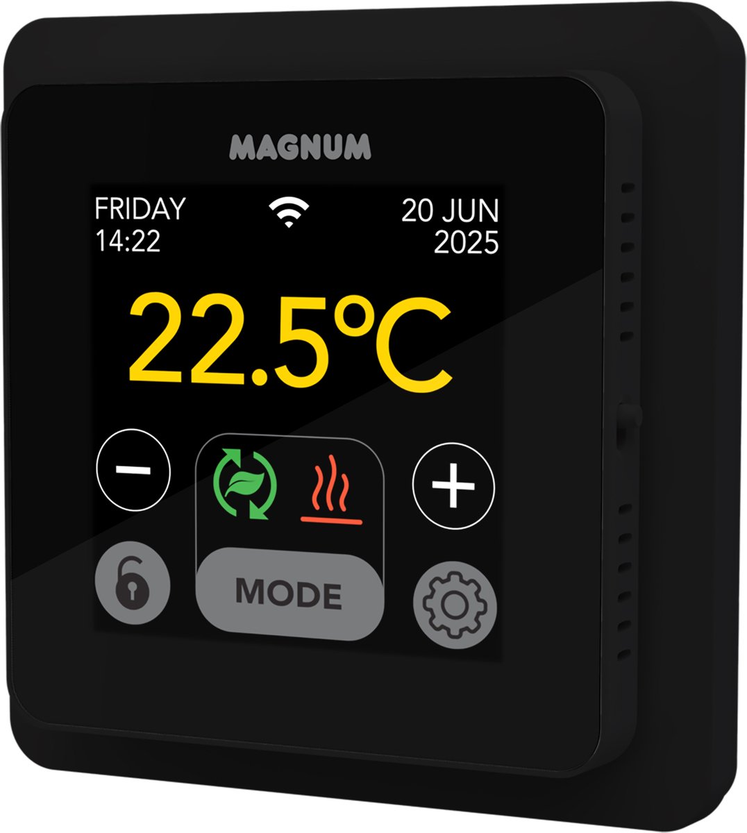 MAGNUM MRC² WiFi-klokthermostaat - RAL 9011 (Grafietzwart) thumbnail 3