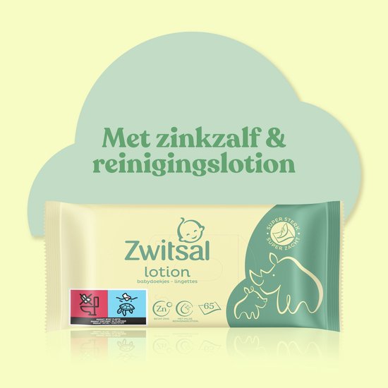 Zwitsal - Billendoekjes Lotion - 12 x 65 - 780 babydoekjes van Zwitsal — afbeelding 2