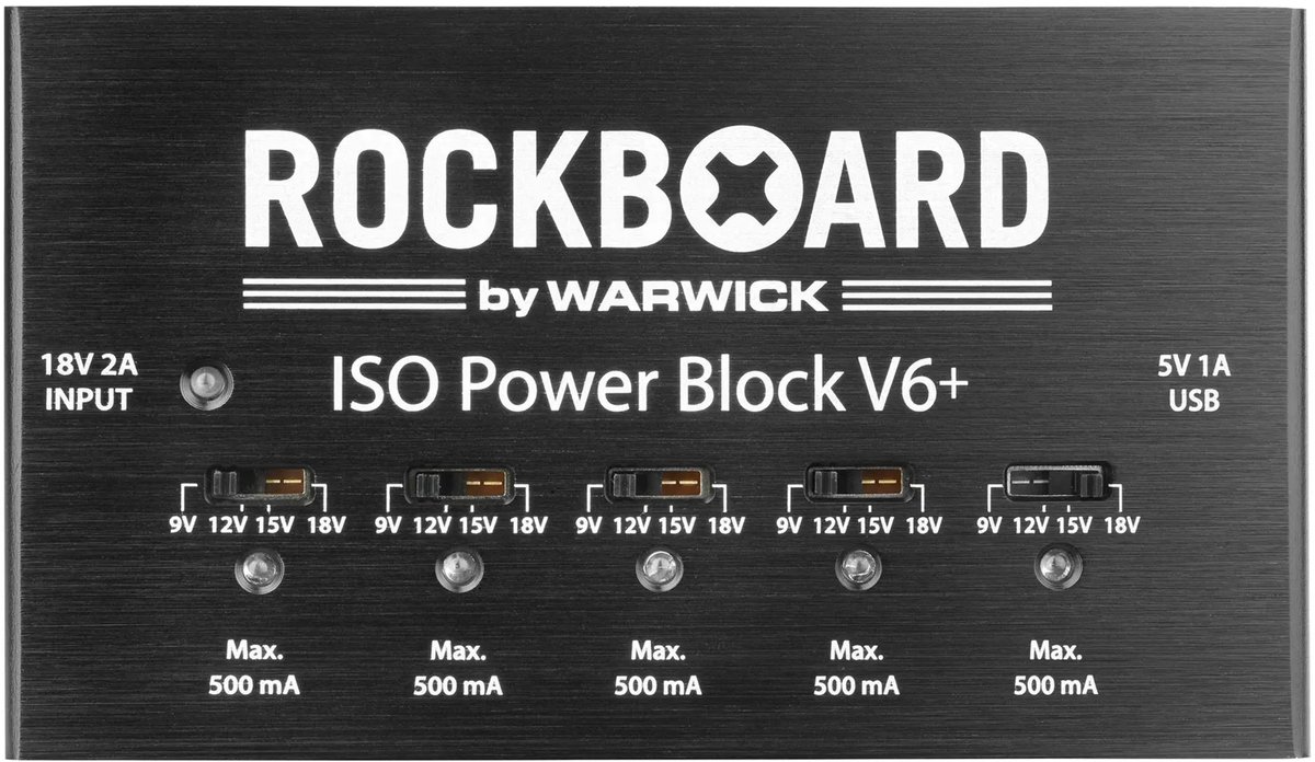 Rockboard ISO Power Block V6+ - Voedingseenheid voor effect-units