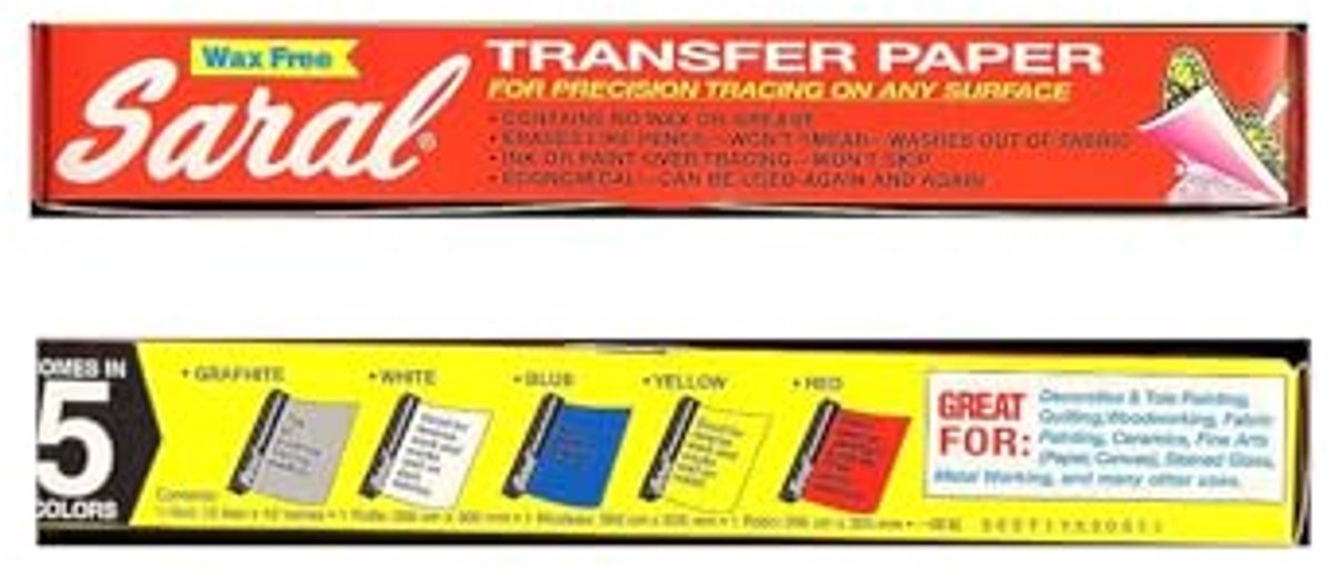 Wasvrij Transferpapier voor Precisie Traceren - 12 inch x 12 voet
