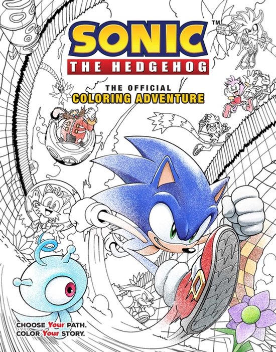 Sonic The Hedgehog: The Official Coloring Adventure - cover